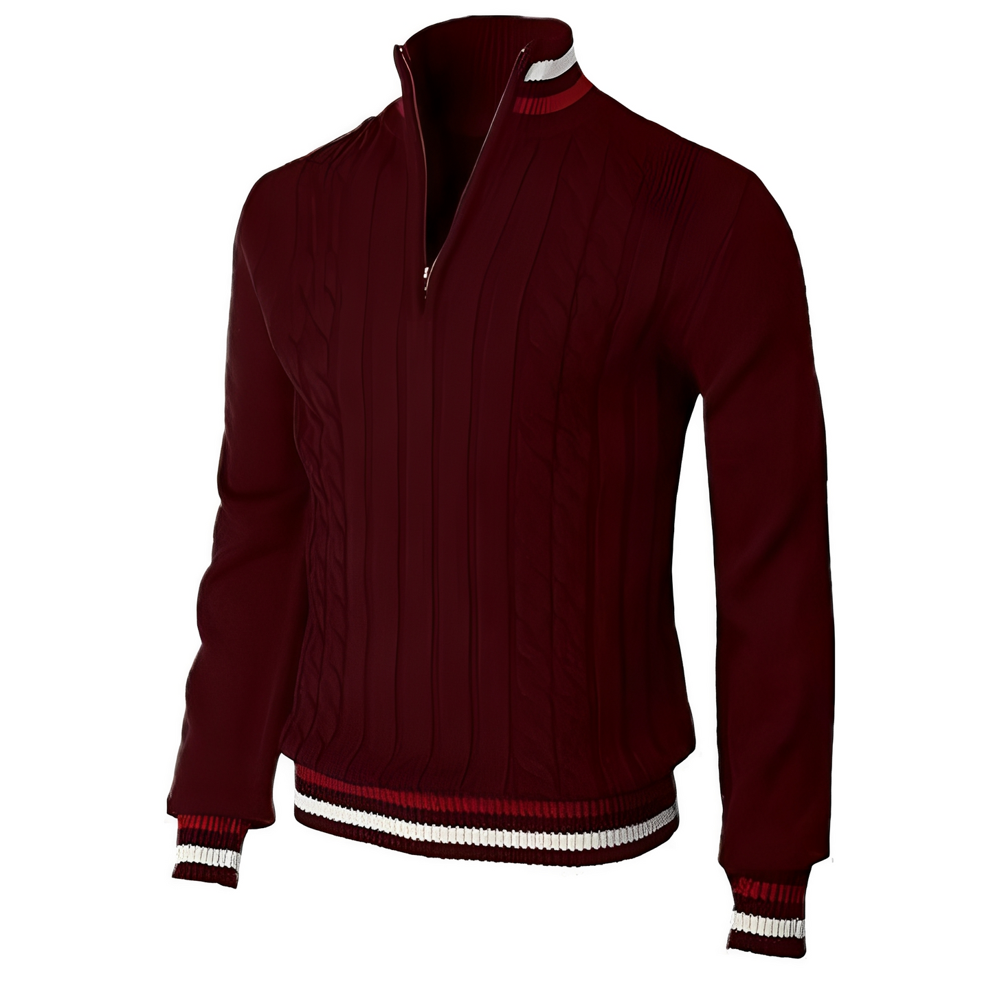 Jerry - Eleganter Herrenpullover mit hohem Kragen
