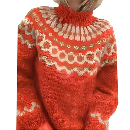 Fiona - Damen-Strickrollkragenpullover