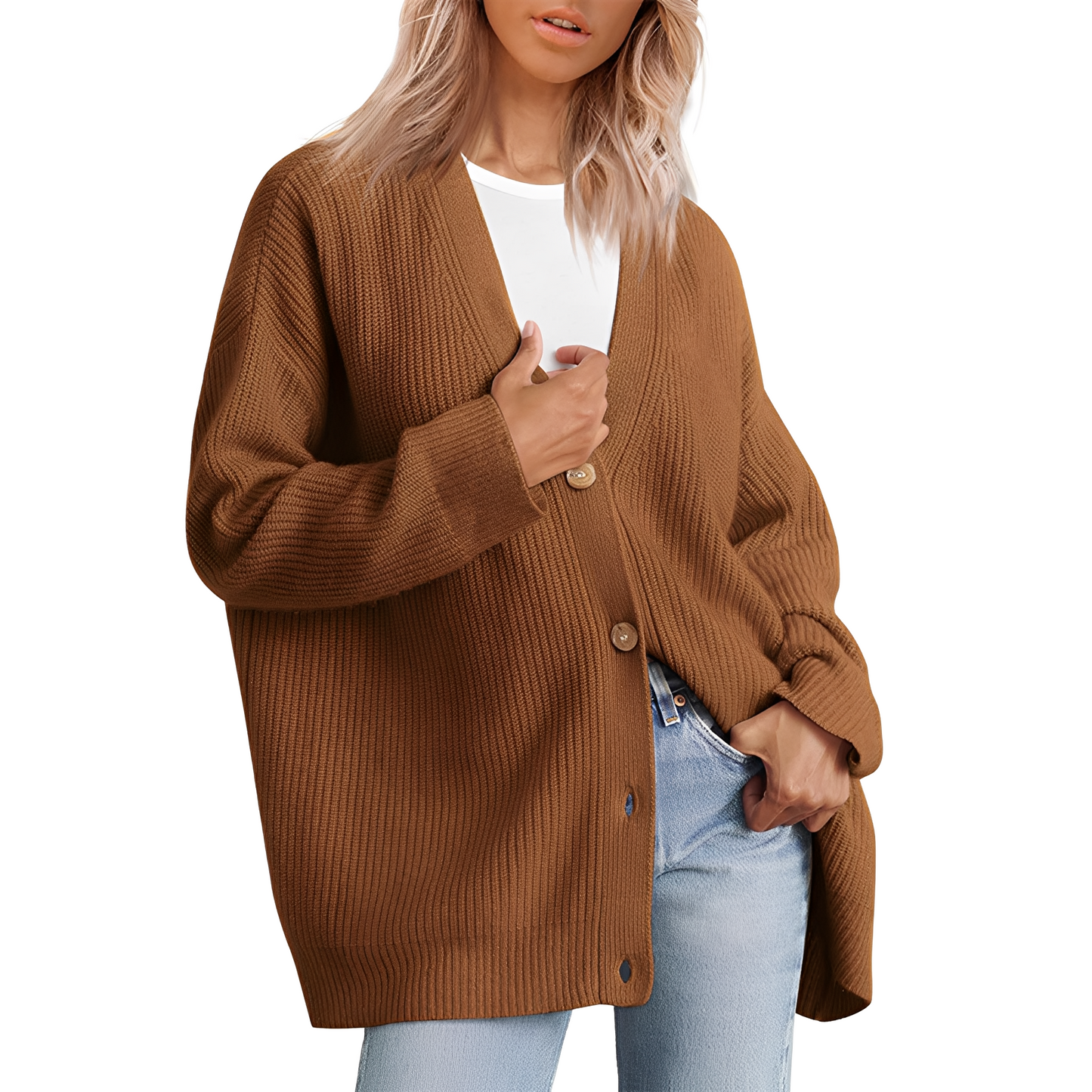 Christal - Lockerer Oversize-Cardigan für Damen