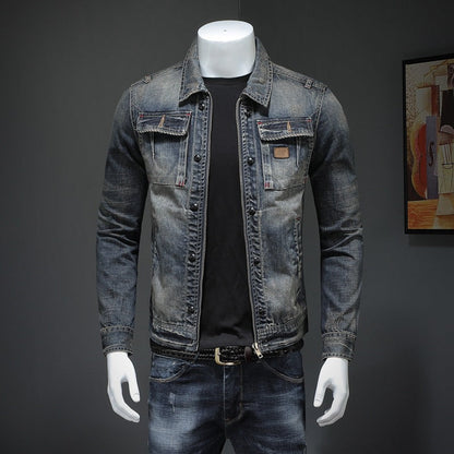 Lennon - Klassische, locker geschnittene Herrenjeansjacke
