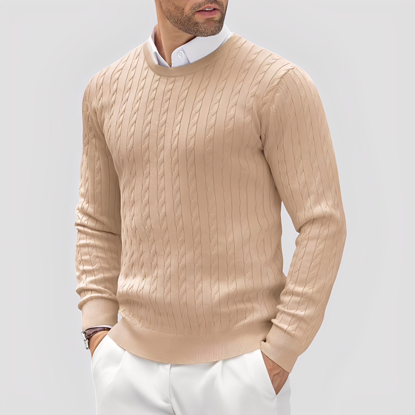 Bruce - Moderner, eng geschnittener Herrenpullover