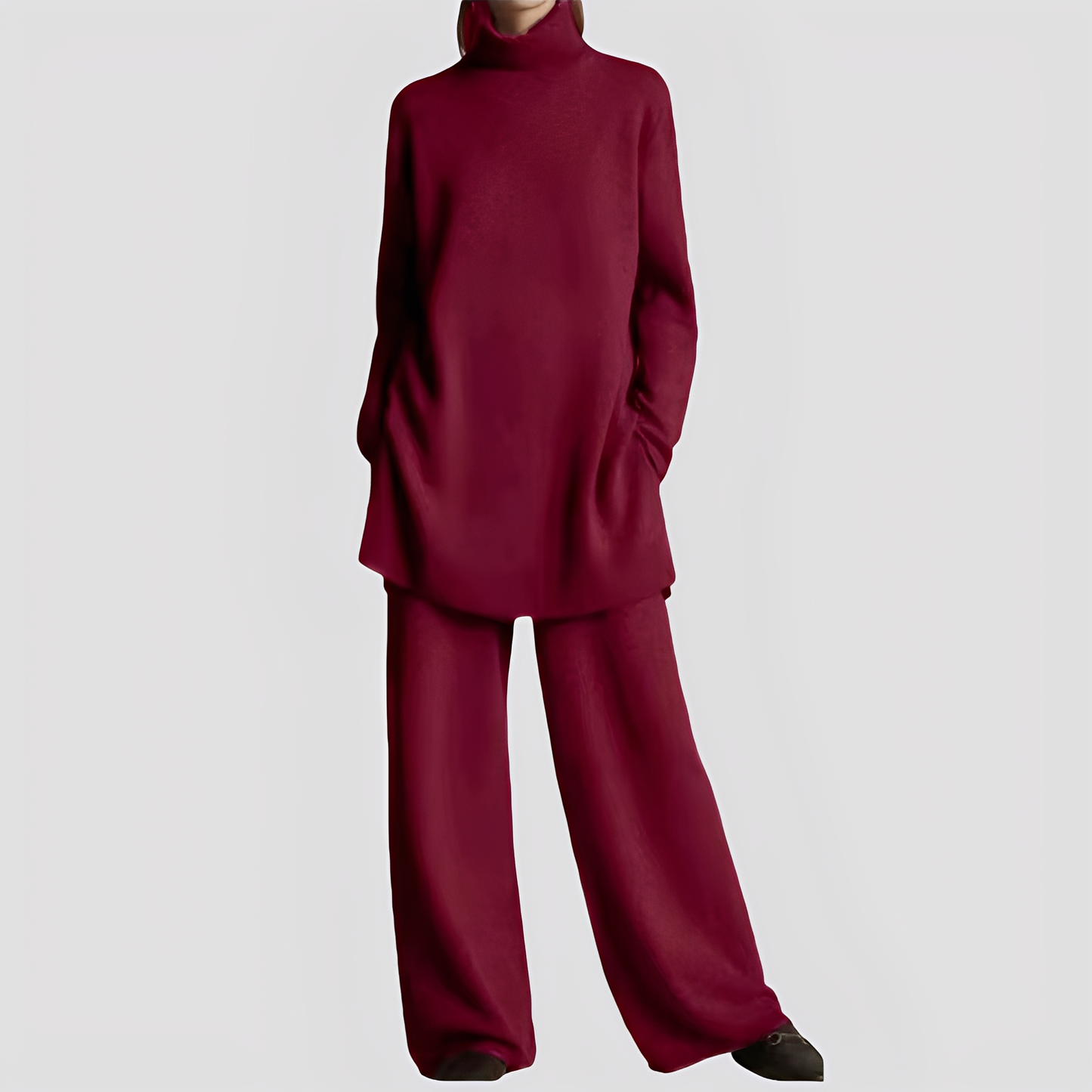 Jessica - Stilvolles Lounge-Set mit Rollkragen für Damen
