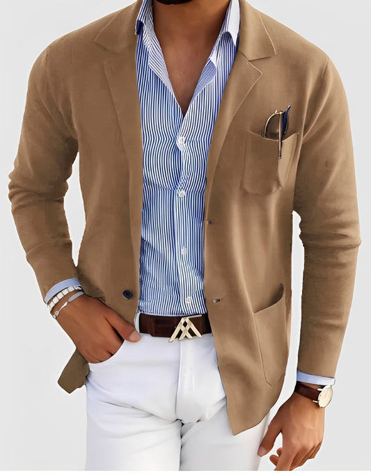 Giffard - Stilvolle Herrenwolljacke mit Doppelknopfleiste