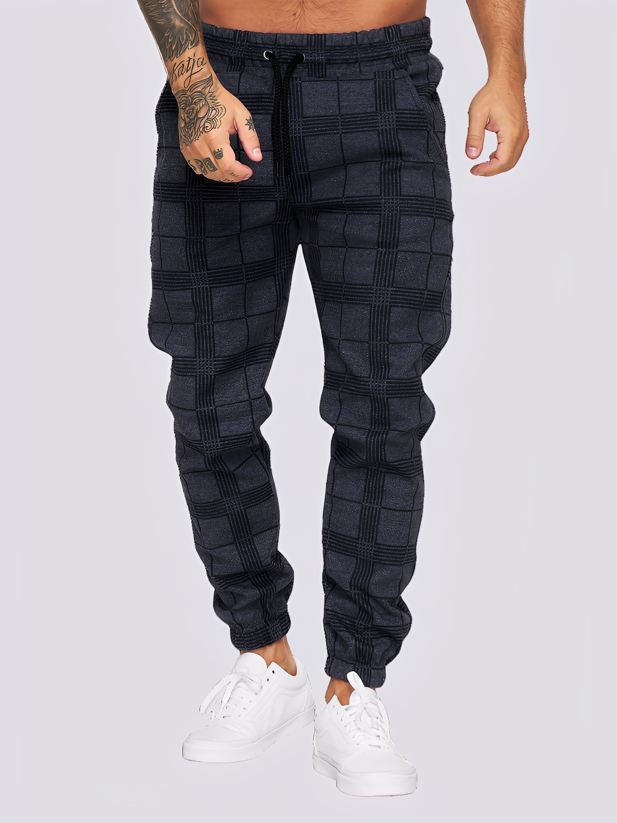 Jaeden - Trendige karierte Herren-Hose