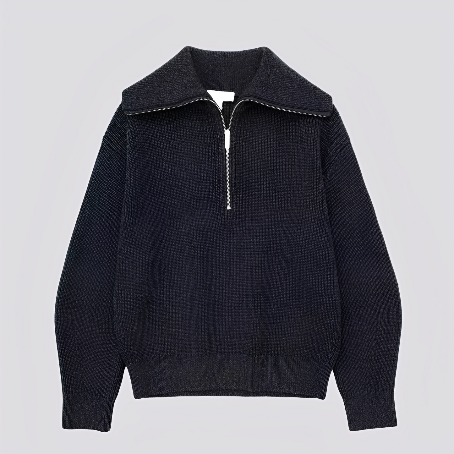 Christine - Eleganter gestreifter Damenpullover mit Reißverschluss