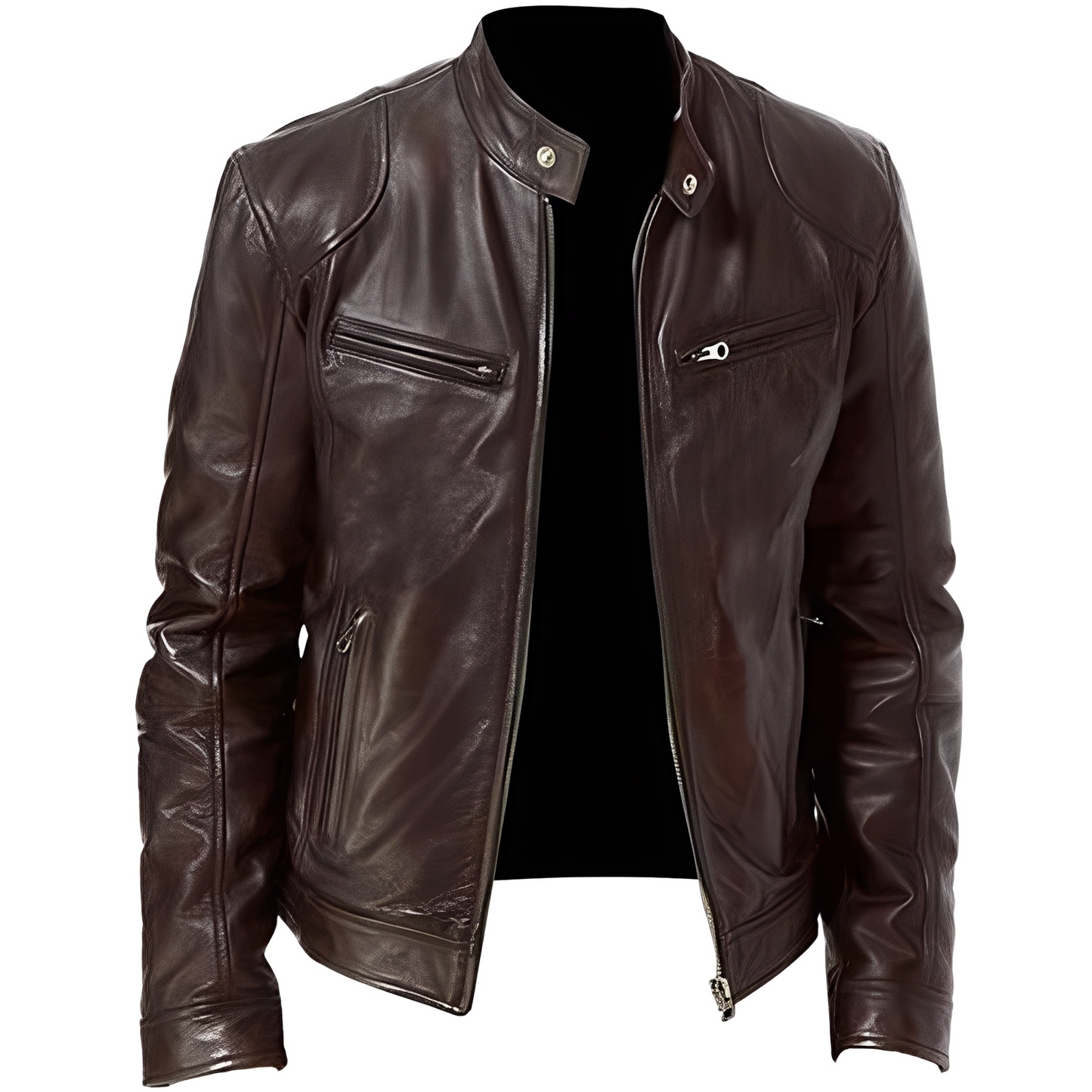 Crawford - Moderne, schmale Herren-Lederjacke