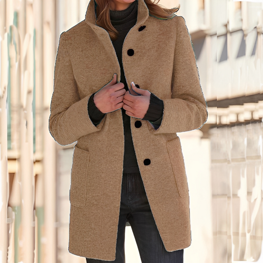 Tatienne - Langer, moderner Wintermantel für Frauen