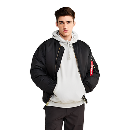 Norbert - Gefütterte Herren-Retro-Bomberjacke