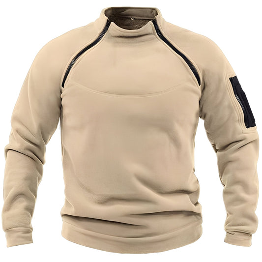 Wilbur - Herren-Fleecepullover mit Reißverschluss für Sport