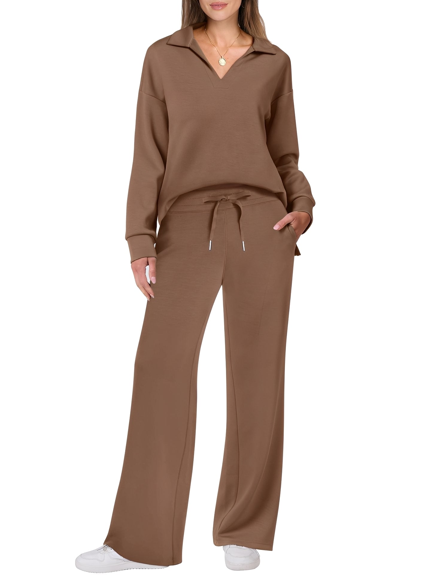Justina - Komfortables Damen-Set mit Pullover und Hose