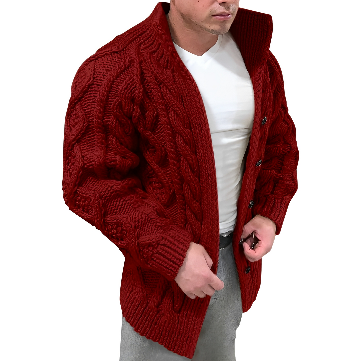 Oscar - Modischer Strickcardigan für Herren
