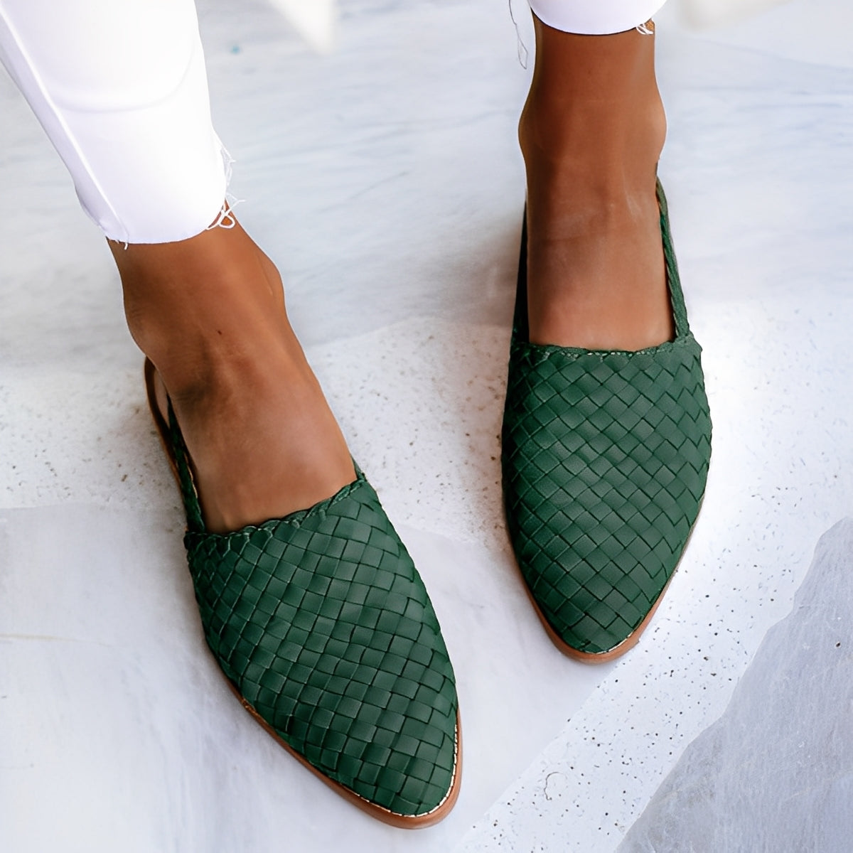 Shirley - Modische Damenflats mit spitzem Design