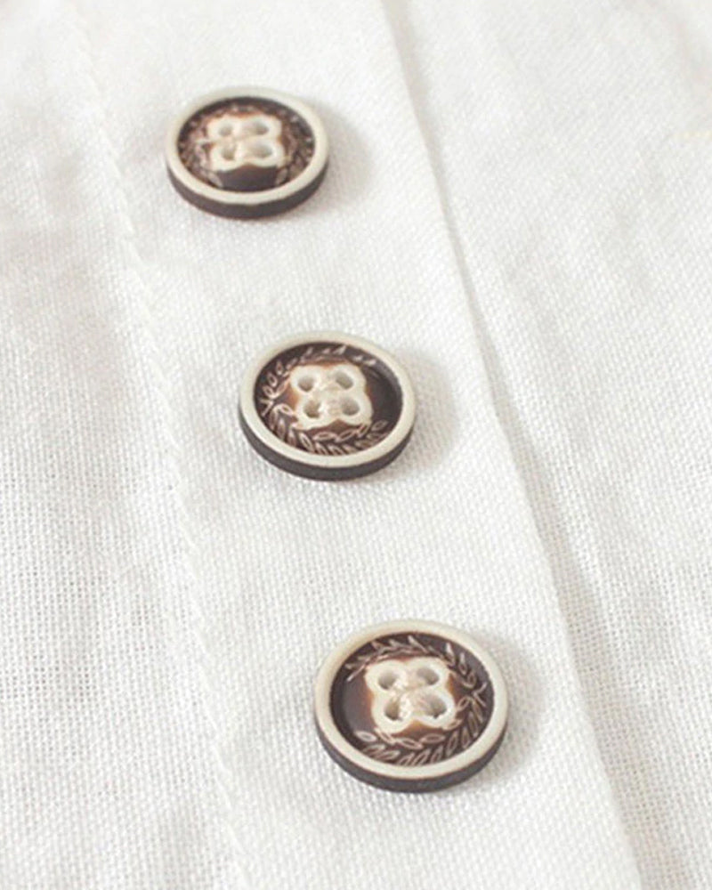 Julianny - Kurzarmbluse mit Knöpfen vorne