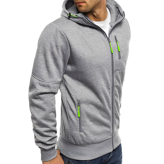 Allen - Moderne Herren-Kapuzen-Fleecejacke