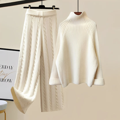 Lucie - Elegantes dreiteiliges Strick-Set für Damen