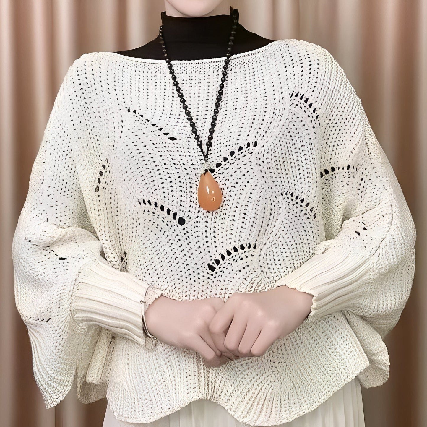 Celestine - Damen-Thermopullover mit weiten Ärmeln