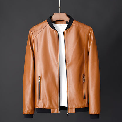 Jeremy - Trendige Lederjacke im Biker-Stil für Herren