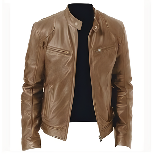 Jaron - Trendige Herrenjacke aus Kunstleder