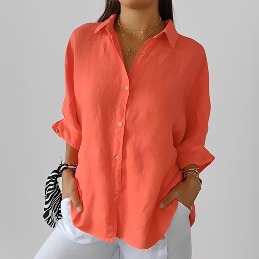 Antoinete - Elegante Damenbluse mit langen Ärmeln