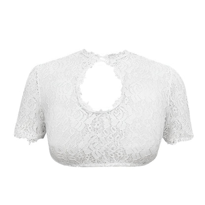 Selby - Damen-Bluse mit Spitze für das Oktoberfest