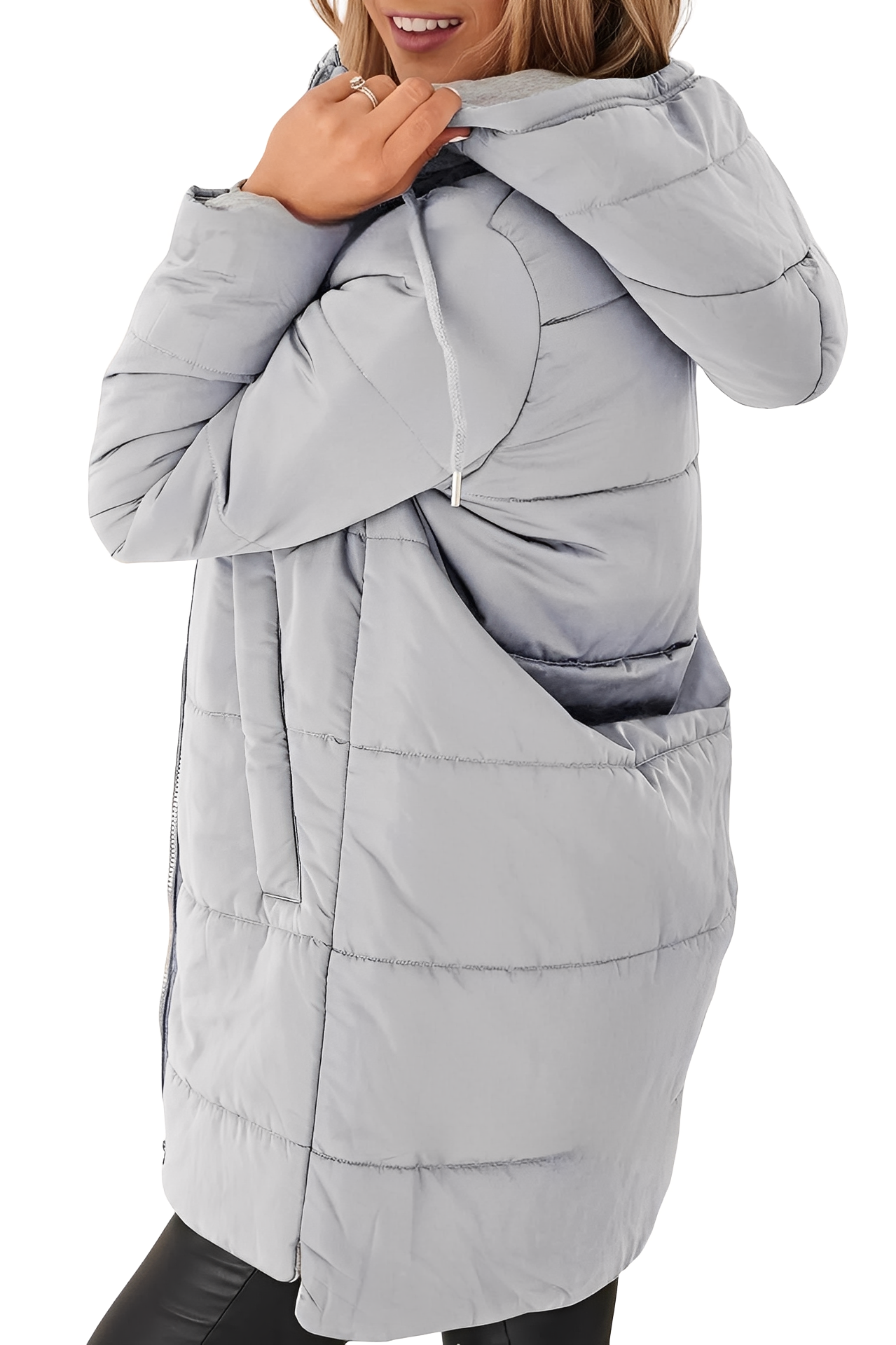 Lesley - Modische Damen-Daunenjacke mit Kapuze