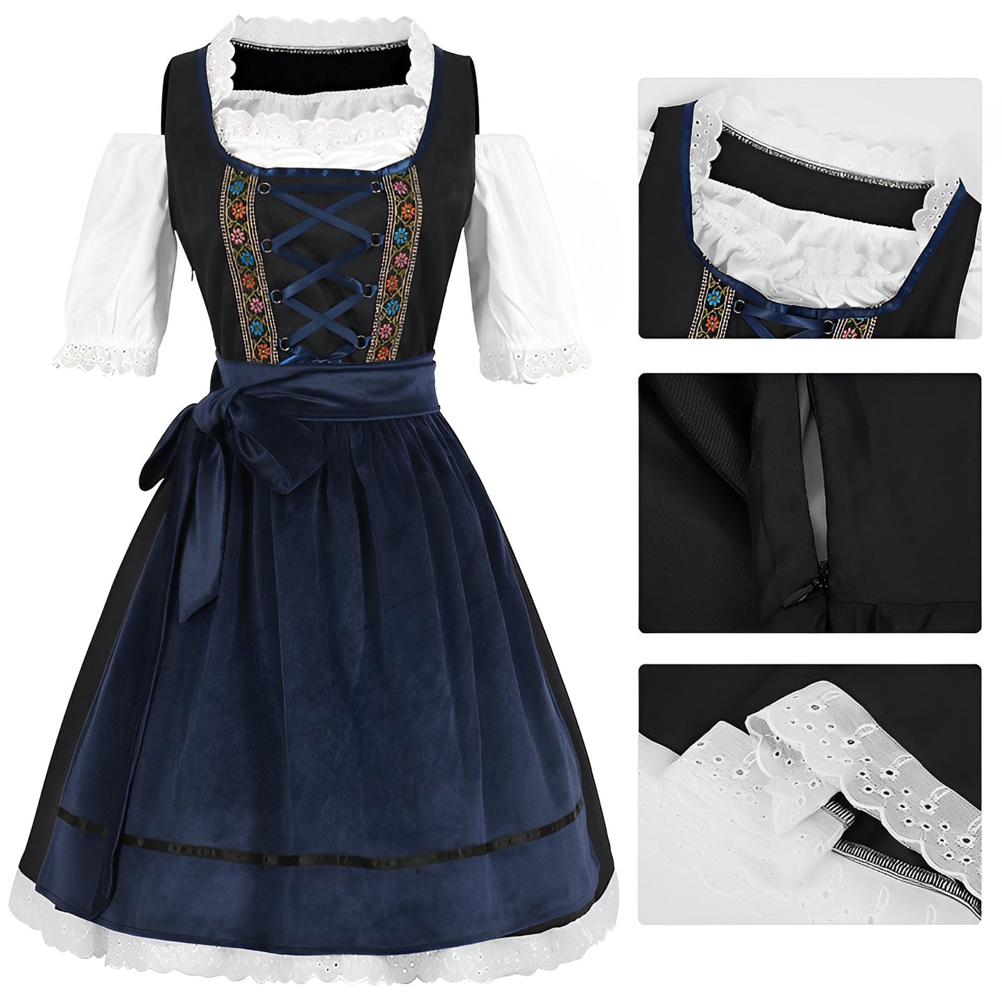 Joelle - Klassisches Dirndl-Kleid für Frauen für das Oktoberfest