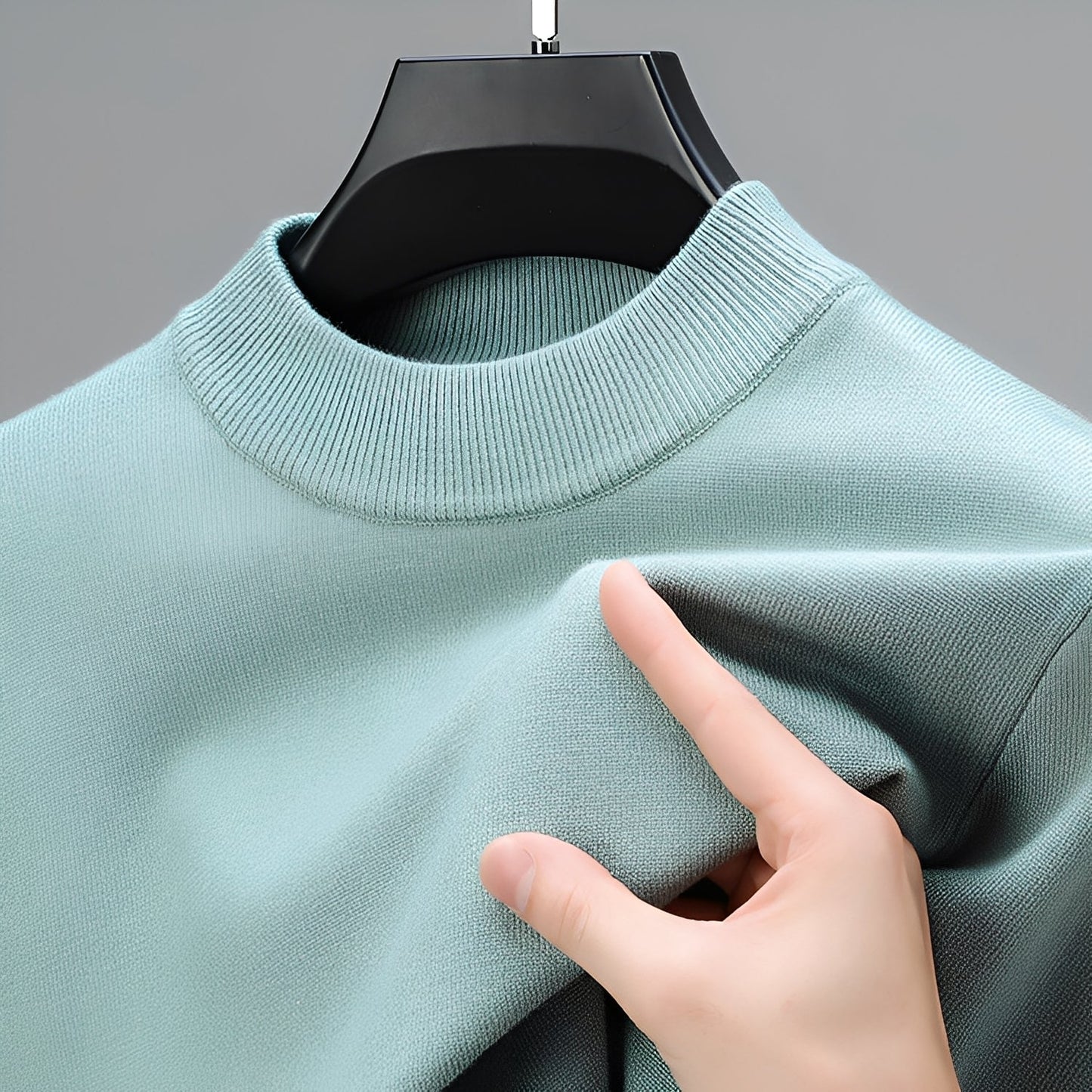 Davis - Bequemer Herren-Kaschmirpullover mit Saum