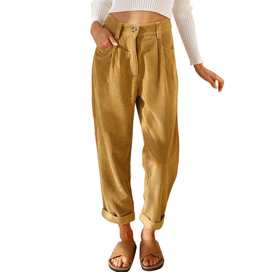 Chelsie - Bequeme hochgeschnittene Cordhose für Damen