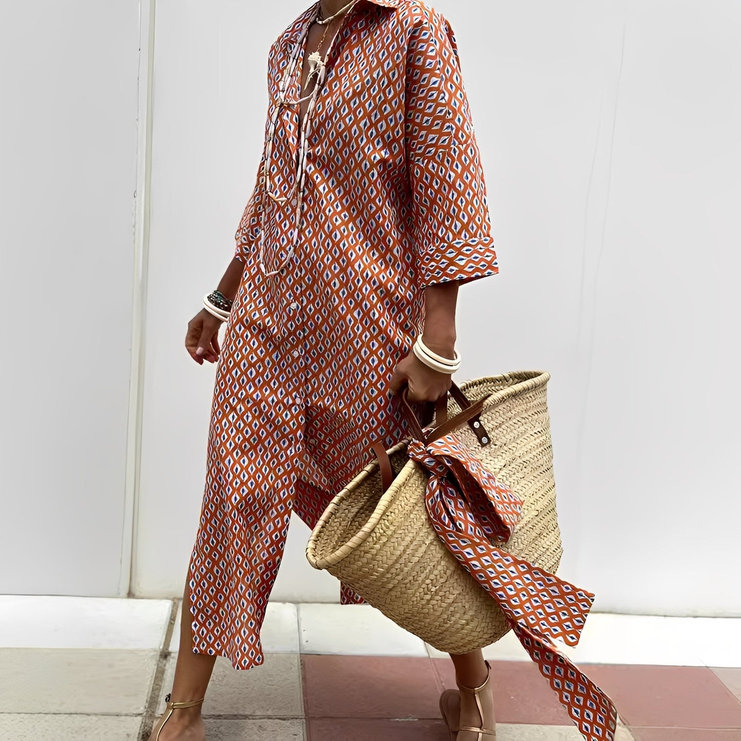 Paulette - Klassisches Damen-Hemdkleid mit Streifen