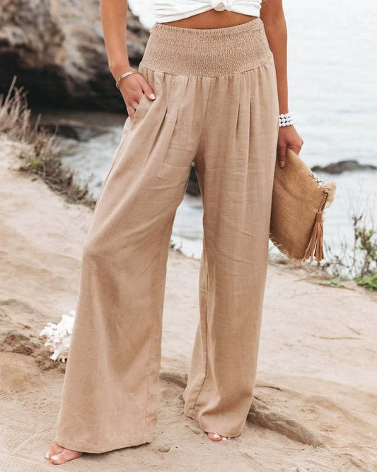 Quinley - Stretchy Linen Trousers