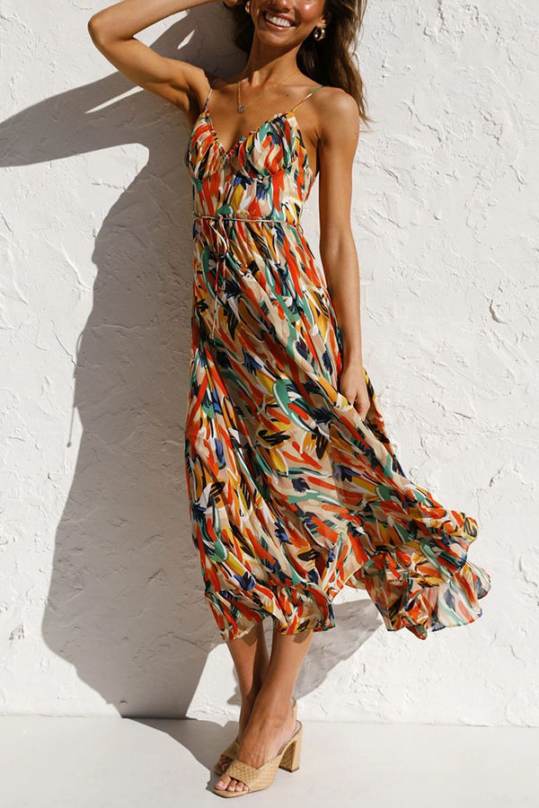Charité – Farbenfrohes Midi-Kleid