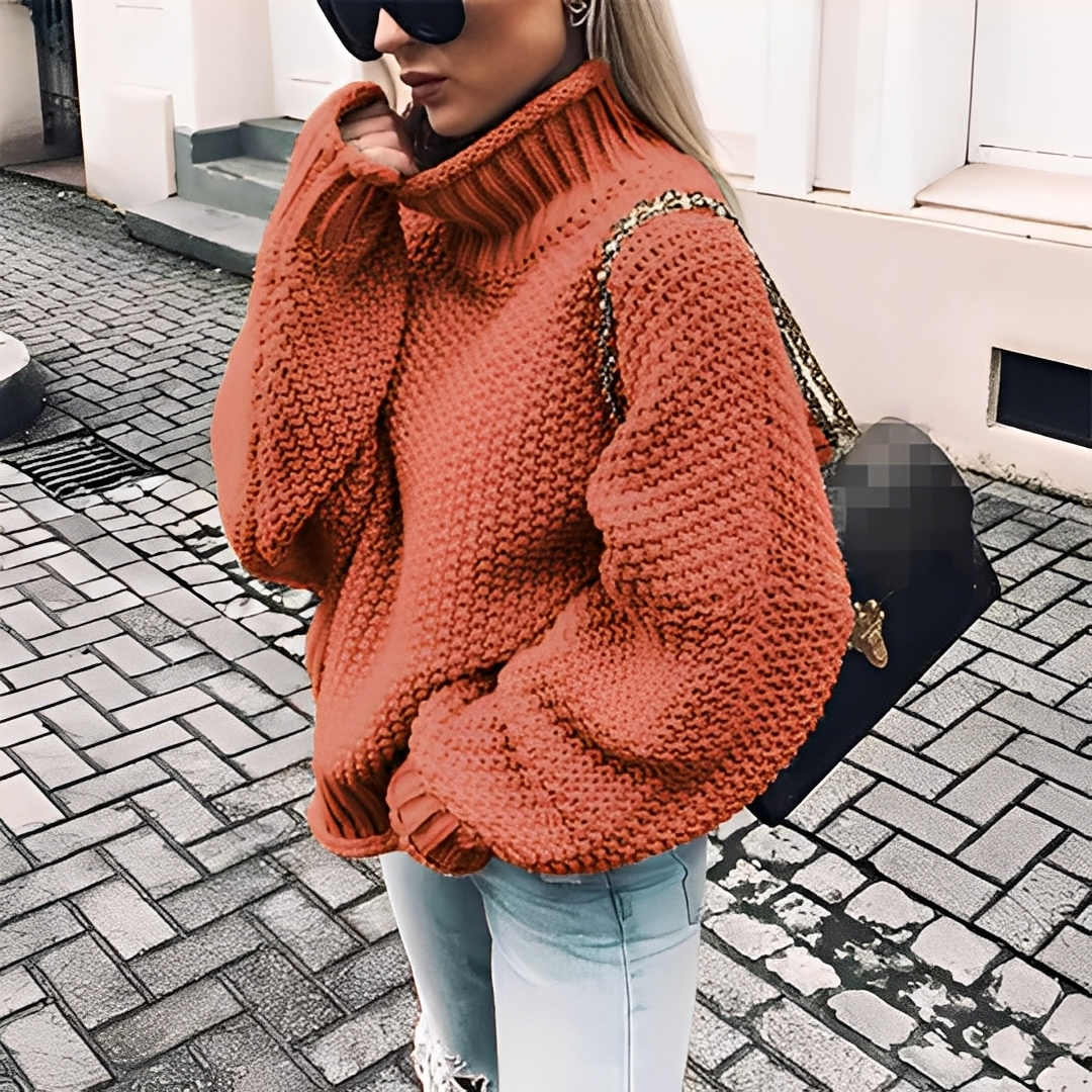 Maëlie - Komfortabler Damen-Rollkragenpullover