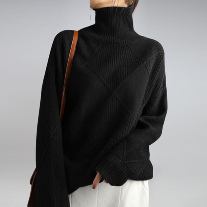 Camille – Damen-Kaschmir-Rollkragenpullover