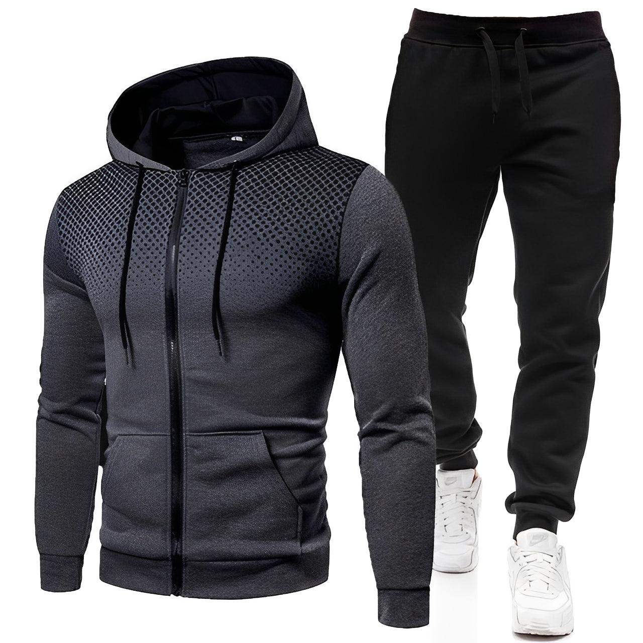 Aljun - Set aus Kapuzenpullover und Hose für Herren