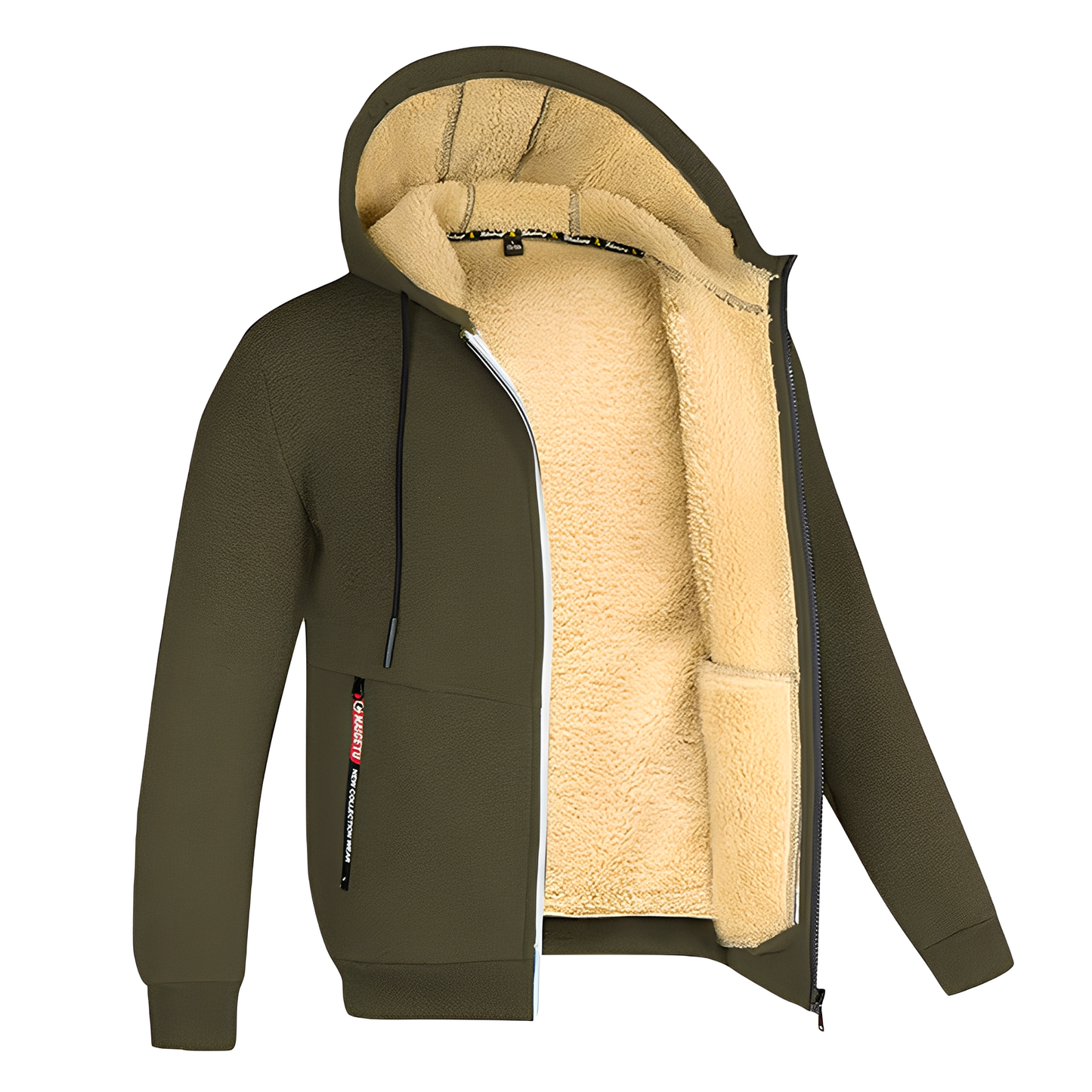 Davin - Gemütliche Fleecejacke für Männer mit Kapuze