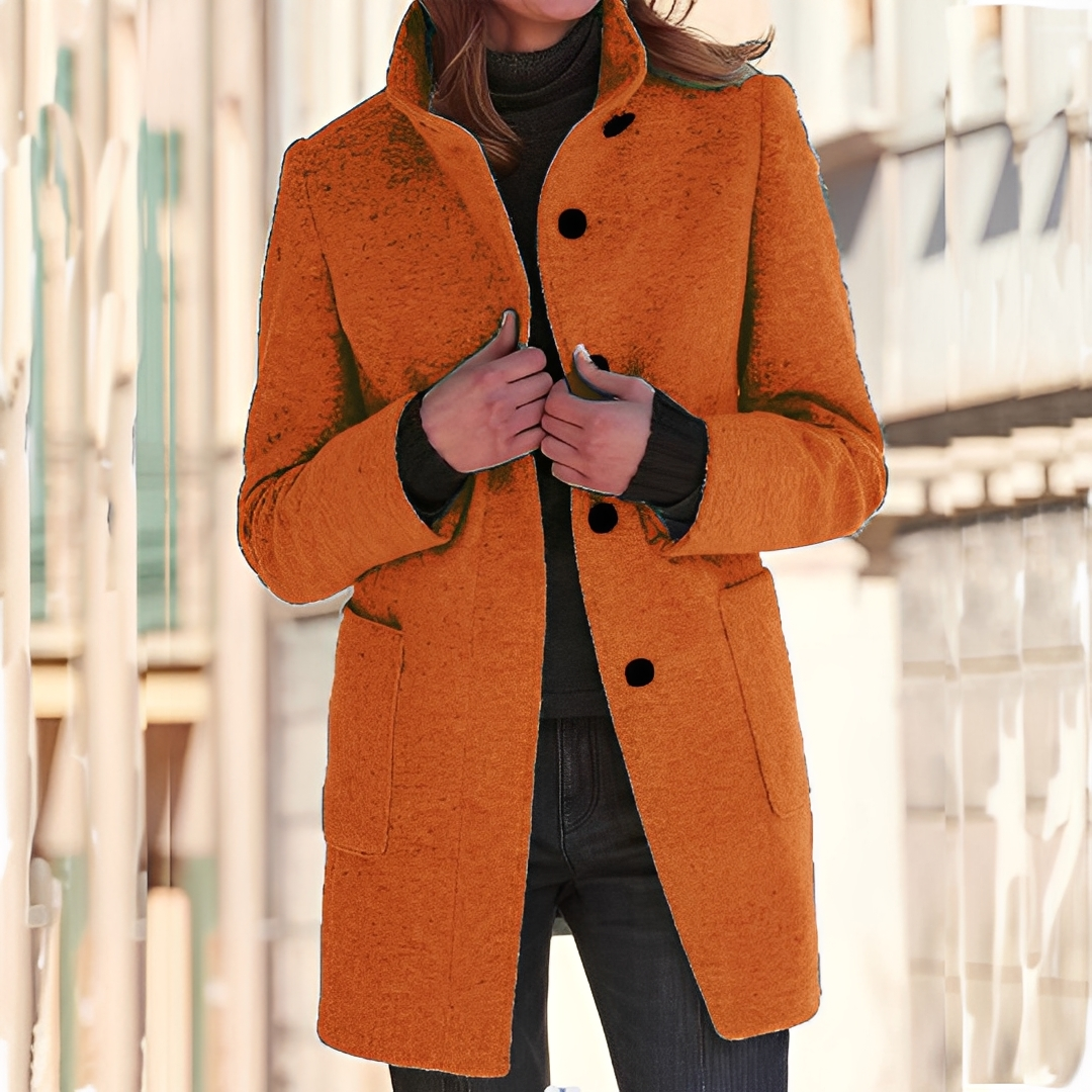 Tatienne - Langer, moderner Wintermantel für Frauen