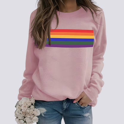 Roseann - Modischer Damenpullover mit buntem Muster