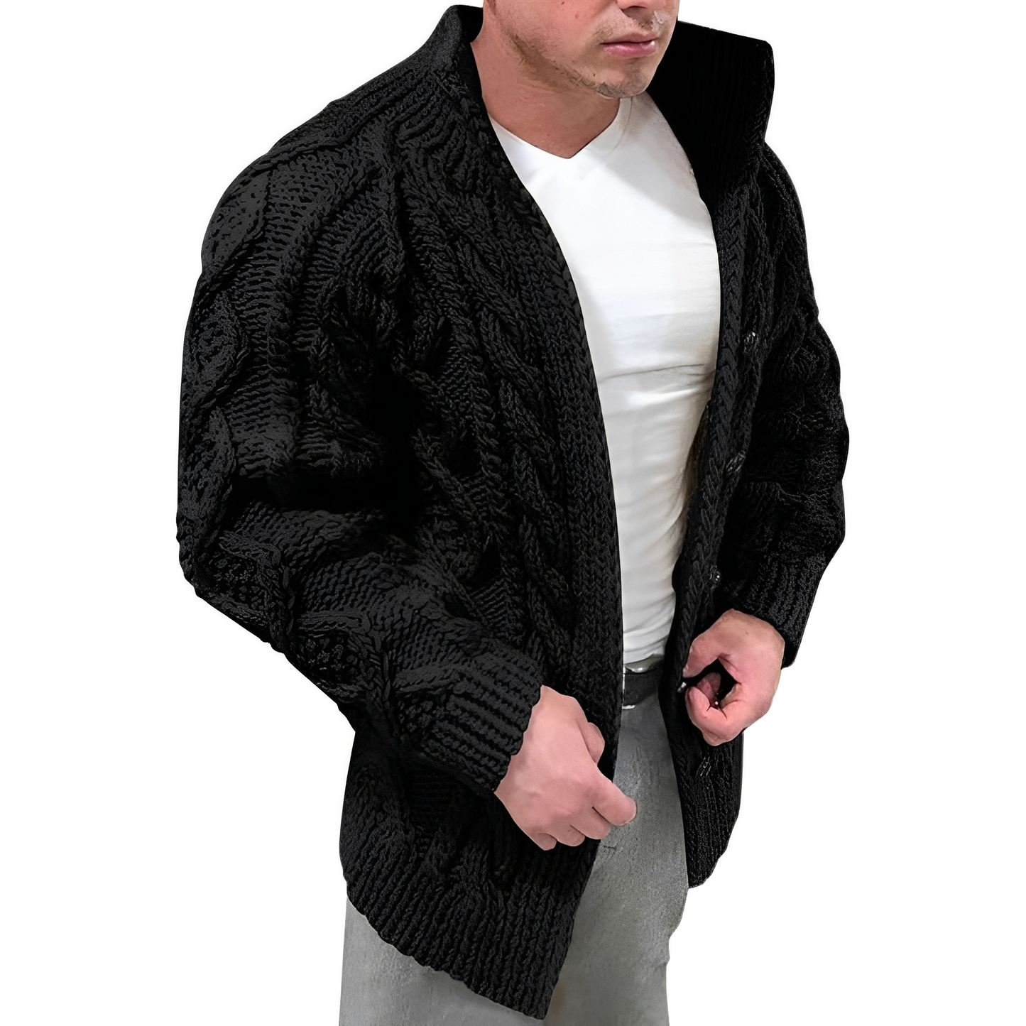 Oscar - Modischer Strickcardigan für Herren