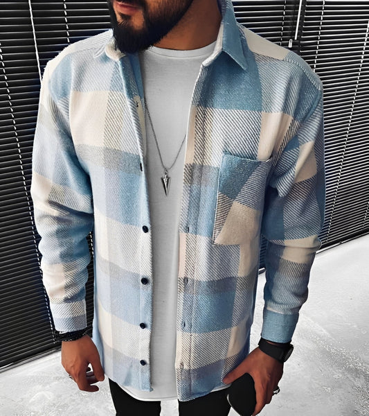 Eugene - Elegantes kariertes Herren-Langarmhemd