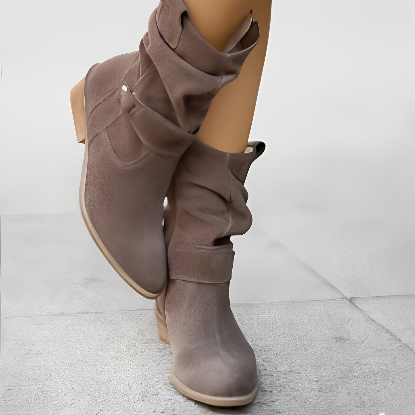 Marjorie - Bequeme Damen-Lederstiefel mit besonders weiter Passform