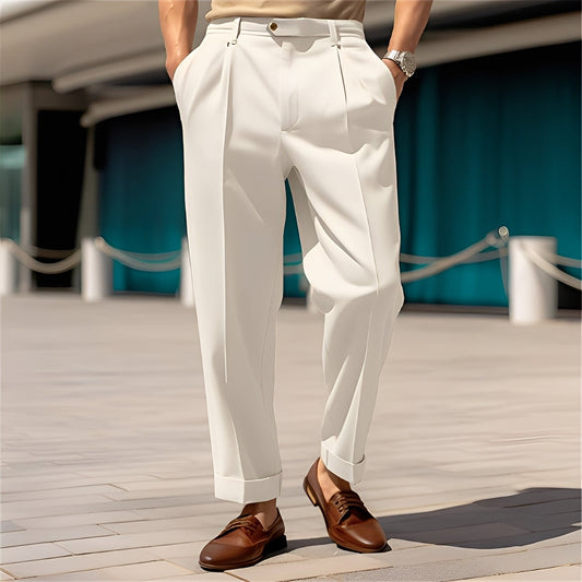 Beckham - Klassische Herren-Hose mit geradem Schnitt