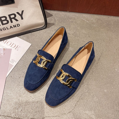 Alice - Klassische, auffällige Wildleder-Loafer für Damen