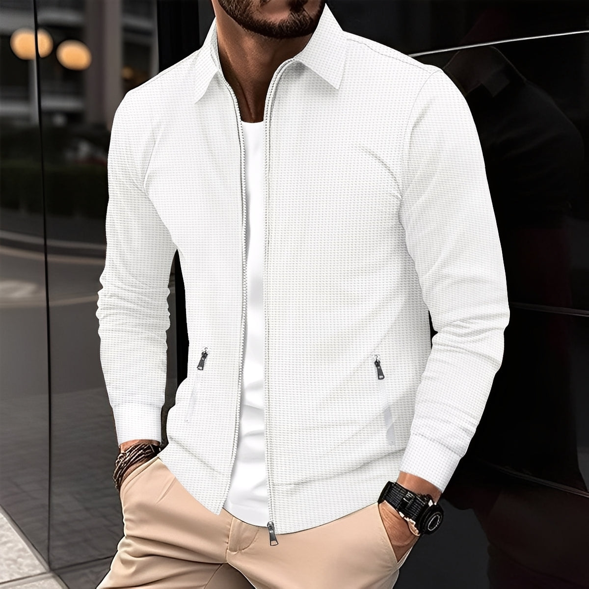 Anthony - Stilvolle Herrenjacke mit Taschen und Reißverschluss