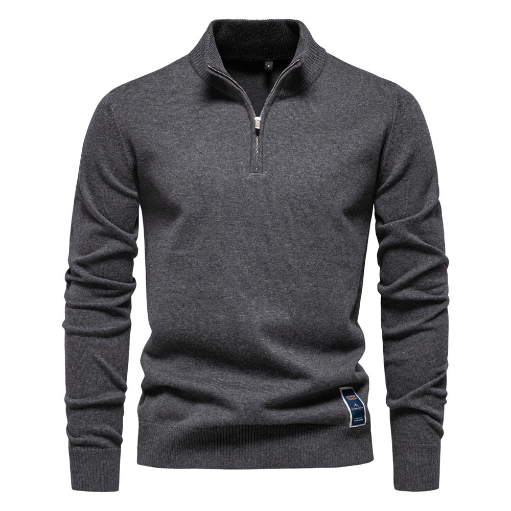 Caelum - Bequemer Slim-Fit-Strickpullover für Herren