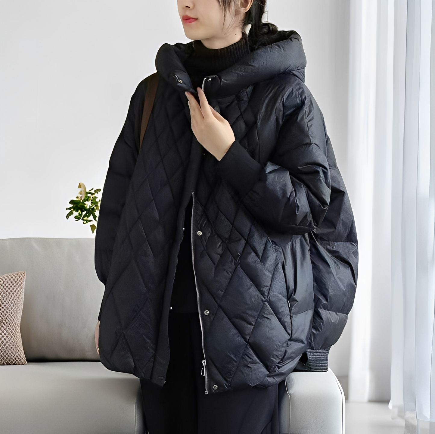Abigail - Warme Frauen-Winterjacke mit Daunen und Reißverschluss