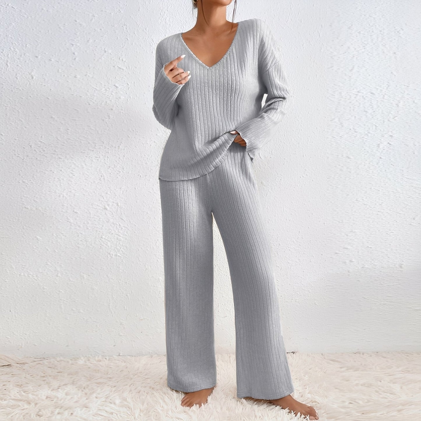 Michele - Bequemes gestricktes Damen-Lounge-Set