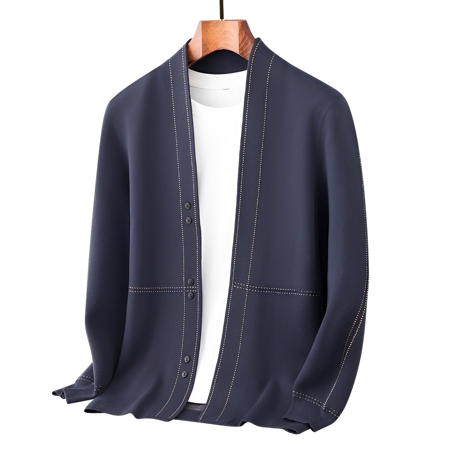 Alfie - Zeitgemäßer, dicker Wollcardigan für Herren