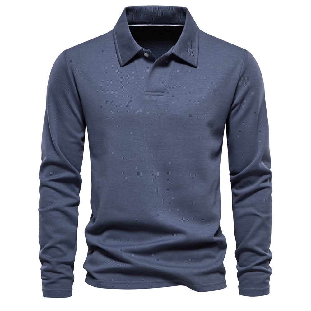 Elvin - Herren Langarm-Poloshirt: Klassisch und bequem