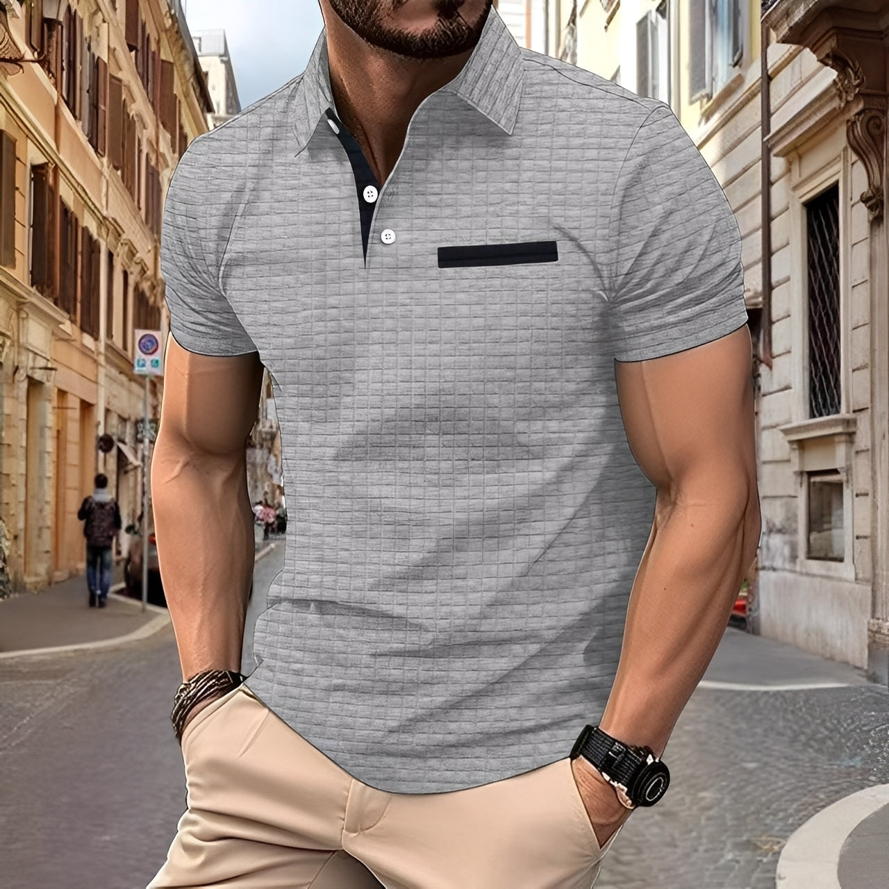 Benson - Schmal geschnittenes Herren-Poloshirt