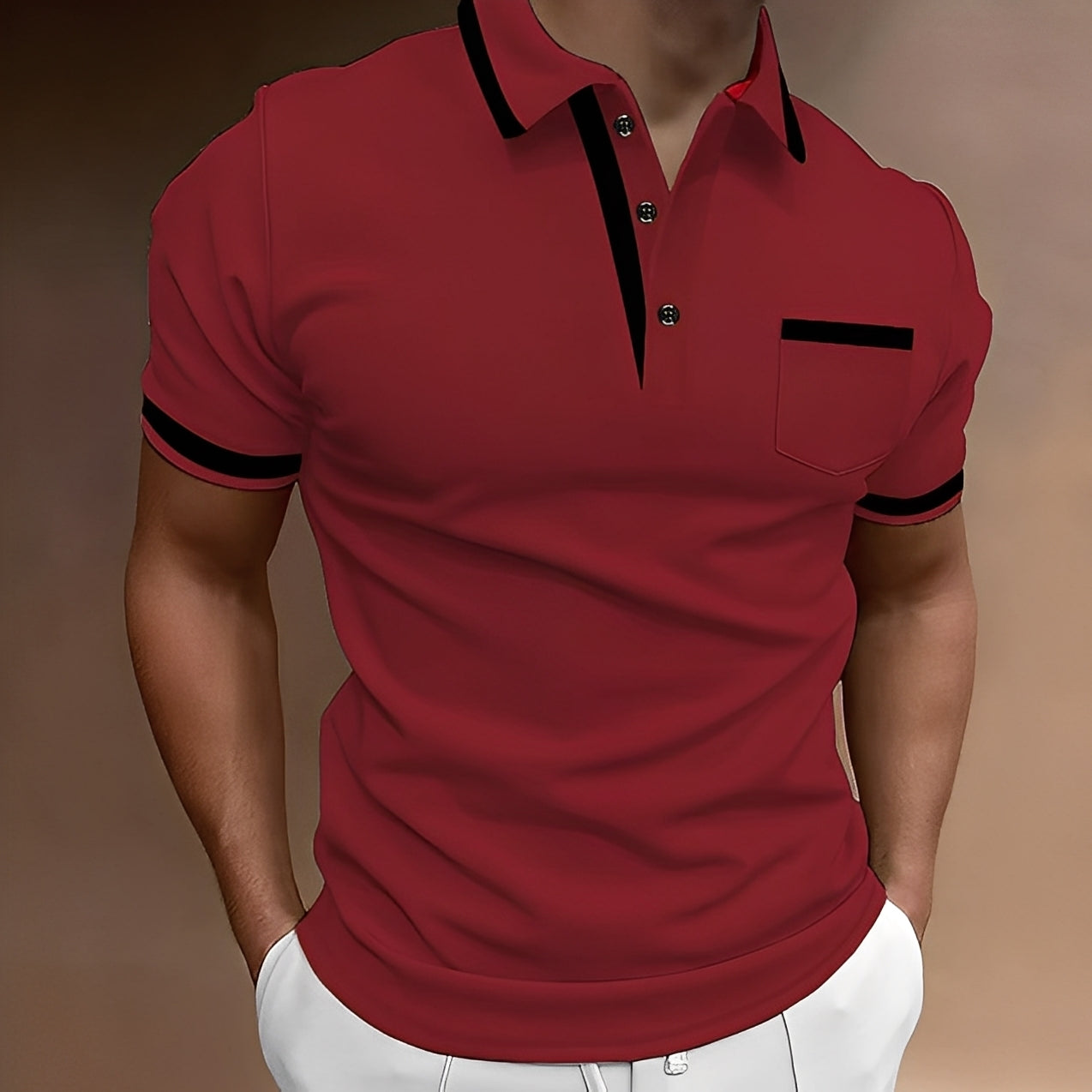 Alijah - Schickes, schmales Herren-Poloshirt